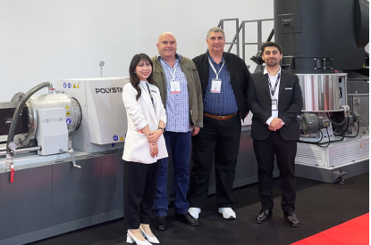 factory plastic waste recycling machine in Plast Eurasia Istanbul 2023